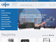 Tablet Screenshot of elpa.lt